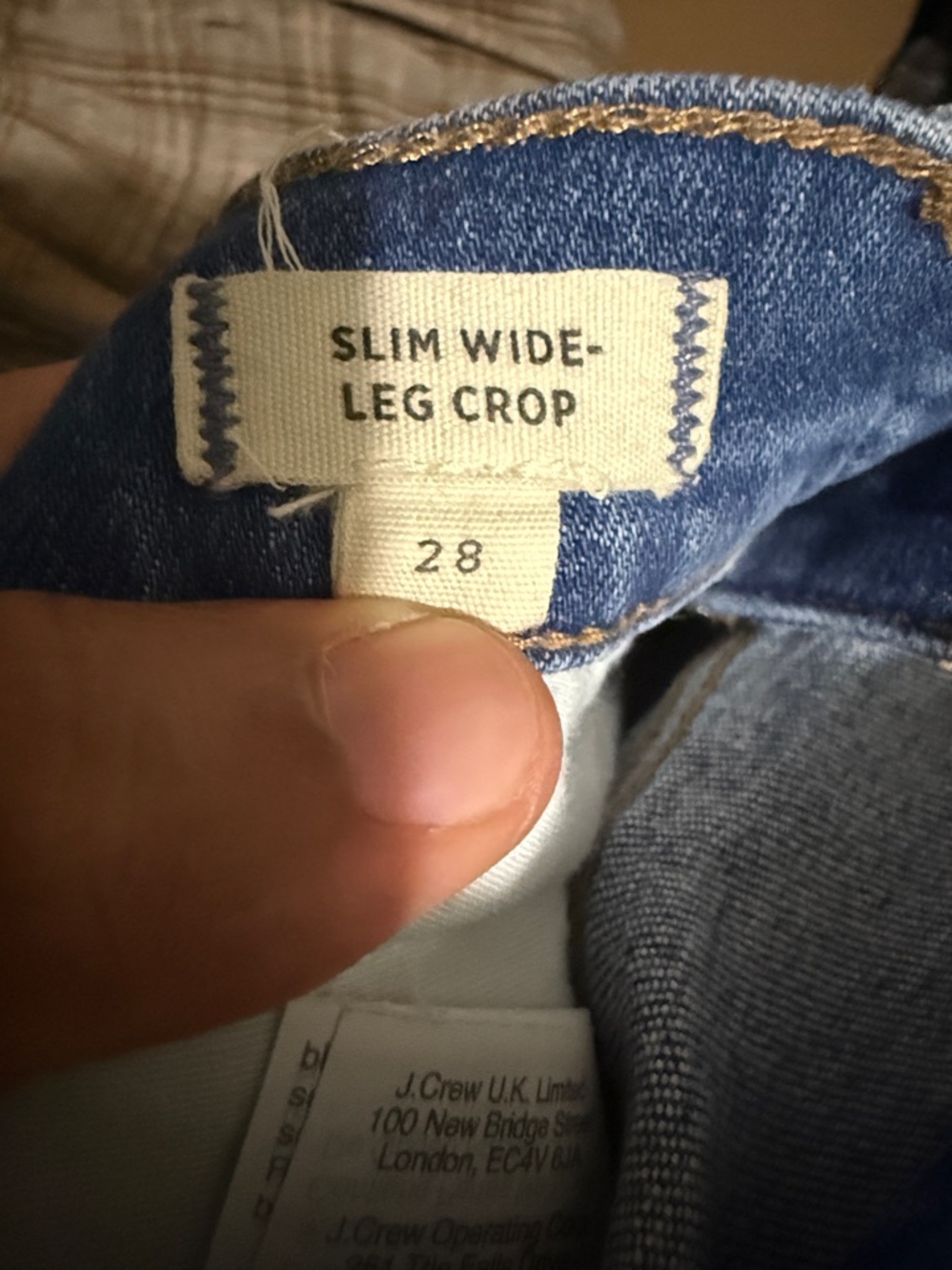 Madewell Jeans Women's 28 Slim Wide Leg Crop in Olympia Wash Button Front Editio - Picture 3 of 8